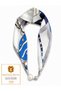 Special Series Silky Satin Zircon Stone and Pearl Detailed Magnetic Scarf - 57cm - 2