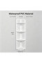 FFD 4-Tier Waterproof PVC Corner Shelf - White Freestanding Storage Rack for Bathroom, Living Room & Balcony (18x100x18 cm) - 2