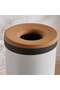 Brabantia Laundry Bin With Cork and Lid 35L 30x30x 63.5cm-White - 5