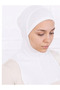 Ninja Bone Lycra Sports Cap with Neck Collar Women's Practical Hijab Headscarf White - 4