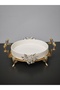 Oven Dish Bowl Luxury Serving Plate Bowl Gold Silver Serving Plate Striped Tableware Kitchen Home - 2