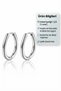 Silver Color Oval Design Surgical Steel Hoop Earrings - 2