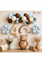 Boho Teddy Bear 1St Birthday Balloon Set – Rainbow Decoration Set with Teddy Bear (Numbers for Ages 1-9) - 3