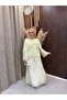Elin Cloak Detailed Brooched 3-Piece Set |   Yellow - 4
