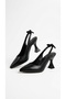 Royele Women's Heeled Shoes Goblet Heel Bowknot Pointed Toe Slingback Open Back Classic Office Stylish - 2