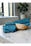 - 6 Pcs Towel Set, Delic, 100% Cotton, 550 GSM, Blue, 2pcs Bath Towel 70cmx140cm, 2 Pcs Hand Towel 50cmx90cm, 2Pcs Face Towel 33cmx33cm, Ultra Soft and Absorbent, Quick Drying - - 3