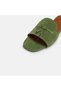 Large Size Women's Genuine Suede Leather Slippers 41-42-43-44-Green Suede - 6