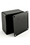 Black ABS Plastic Enclosure Box, Waterproof Junction Box with Screws (150x150x75 MM) - 3