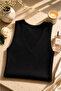 Women's 2-Piece Lace Detailed Viscose Lycra Undershirt - V-Neck Ribbed Camisole Undershirt - 4