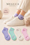4 Pairs Women's Colorful Bamboo Heart Patterned Socks Set