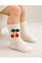 Baby Girl Cherry Pompom Cotton Knee Socks 0-5 Years Special Day - 2