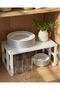 3 Pieces of In-Cabinet Organizer Shelf, Plate and Cup Rack, Metal Shelf Org-01 - 5