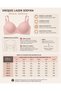 Laser Cut Wire-Free Half Support Bra - 5