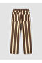 Lcw Jeans Yellow Slim Fit Striped Women's Jean Trousers - 7