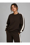 Women's Striped Detsyli Crewneck Sweatshirt with Pockets