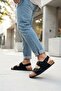 Black Double Buckle Comfortable Daily Men's Sandals - 2