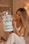Premium Stone Decorated Plush Teddy Bear Bouquet |   Blue Bow Tie & Silver Heart Balloon Gift - for Lover, Girlfriend - 4