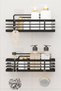 Adhesive Bathroom Shelf with Laminated Surface, Shower Shampoo Holder, Wall Organizer, Set of 2 Shower Shelf Organizers - 2
