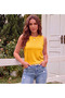 Women's Open Shoulder (Plain, Unprinted) Strappy T-Shirt (100% Cotton/Combed Cotton)