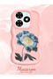Tecno Spark 20 Compatible Case Camera Protector Pink Silicone Couple Phone Case Floral Pattern - 2