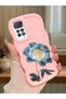 Redmi Note 11 Pro 4g Compatible Case Camera Protector Pink Silicone Couple Phone Case Floral Pattern