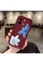 Vivo Y28 Compatible Case Camera Protector Burgundy Silicone Couple Phone Case Cover Floral Pattern