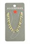 Rectangular Luxury Steel Anklet - Yellow