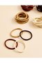 Women Assorted Plain Hair Elastics (Pack of 40) - 2