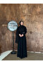 Mine Chiffon One-Shoulder Cape Women's Hijab Evening Dress - 5