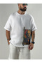 Portrait Buldan Beige Men's T-Shirt Coc3265 - 3