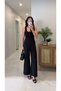 Poteks Black Camisole Detailed Sleeveless Jumpsuit