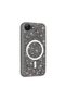 iPhone 16E Case Glittery Diamond Stone Magsafe Camera Raised Silicone Shrp