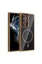 Galaxy S22 Ultra Case with Camera Stand Magsafe Supported Transparent Back Face Silicone Tkng - 2