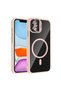 iPhone 11 Case with Camera Stand, Magsafe Supported, Transparent Back, Silicone Omsy - 3