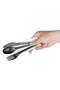 Plastic Cutlery Set, Black, Fork Knife and Spoon with White Napkin, Heavy Duty (Pack Of 25) - 7