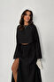 Raw Linen Bohemian Blouse Skirt Set - 2