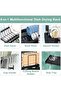 SKY-TOUCH 2 Tier Dish Rack Dish Drying Rack, Utensil Drying Stand with Holder Cutting Board Drainboard Tray, Collapsible Rust-Resistant Plate Holder Stand Large Capacity Dish Drainer for Kitchen Black - 5