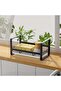 Black Dish Drying Rack With Drawer Sink Drainer Drip Tray Anti Rust Frame Swivel Spout Large Storage Draining Board Removable Cutlery Holder Kitchen Accessories - 4