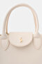 Bag Women's Shoulder Bag Handbag Crossbody Leather Mini Bag Small Nora Cream - 3