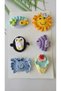 Baby Gift Pinterest Combinations Hairless Baby Hair Clips 6-Piece Mixed Sets Hanmade Knitted Organic Baby Hair Accessories - 2