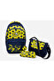 Boys' Leather Detailed 3-Piece Primary School Bag Set - Primary School Backpack with Lunch Box and Pen Holder