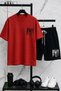 Bklyn Printed Oversized Unisex T-Shirt & Black Shorts Set