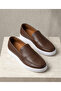 Genuine Leather Light Poly Sole Summer Top Quality Loafer Men's Shoes Te0318 - 2