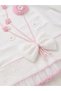 Flower Embroidered Baby Girl Blanket Overalls Set of 3 - 3