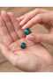 Nox Blue 1.6 mm Polymer and Epoxy Handmade Nail Earrings (Apparatus Stainless Steel) - 3