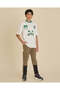 Senior Boys White Camel Patch T-Shirt - 2