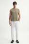 Khaki Relax Fit Textured Men's Sleeveless T-Shirt - 3
