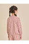 Girls Mauve Floral Print Sweatshirt - 3