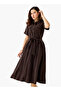 SOLID MIDI SHIRT DRESS - 3