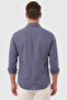 Navy Blue 100% Cotton Relaxed Fit Men's Shirt – Summer Breathable Modern Shirt 2602611 - 5